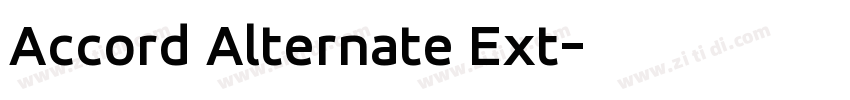 Accord Alternate Ext字体转换
